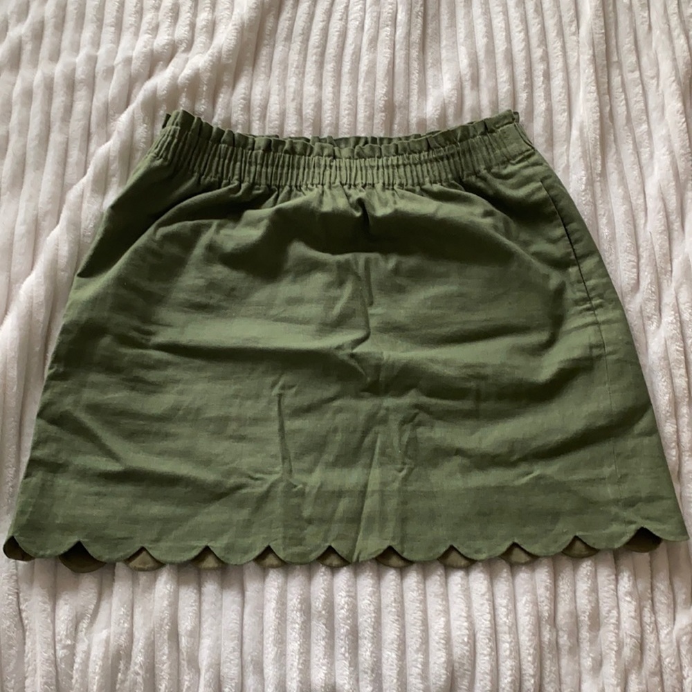 J Crew Scalloped Skirt
